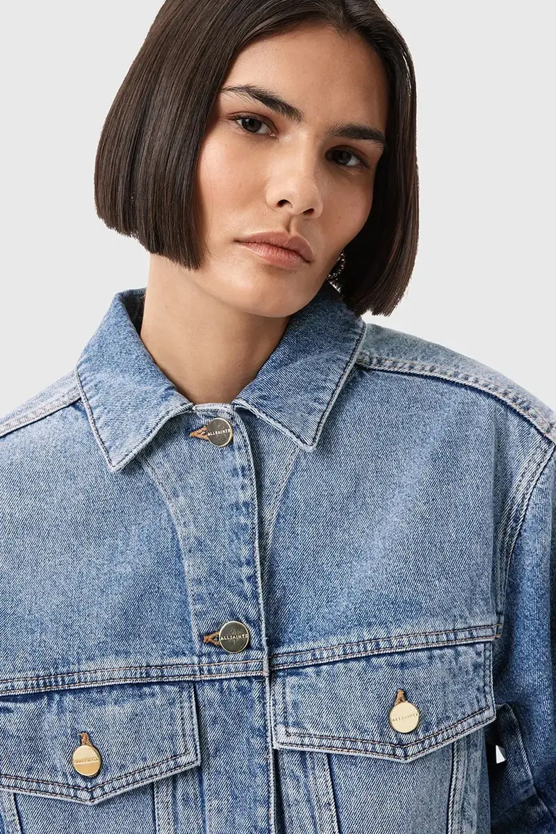 giacca di jeans LUCA colore blu W031OD miniatura 2