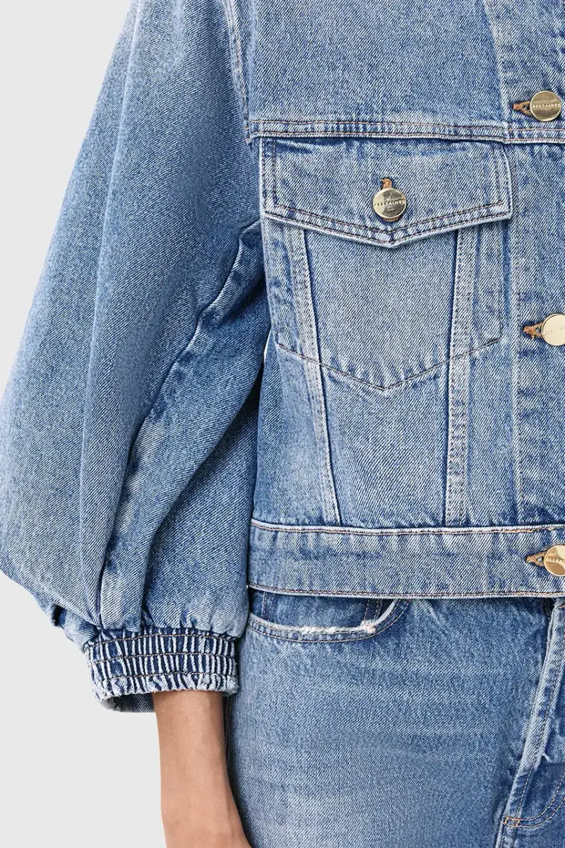 giacca di jeans LUCA colore blu W031OD miniatura 3