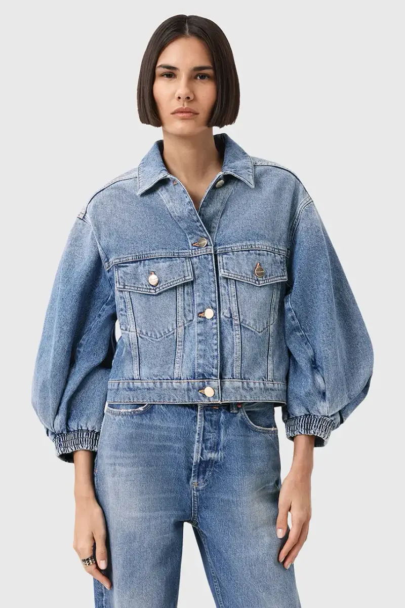 giacca di jeans LUCA colore blu W031OD