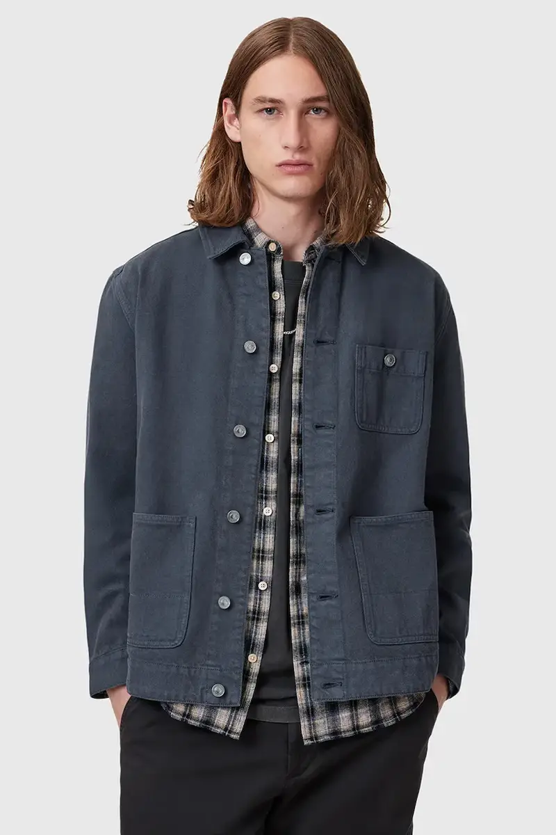 giacca in cotone EAVIS CHORE colore blu navy M015OC