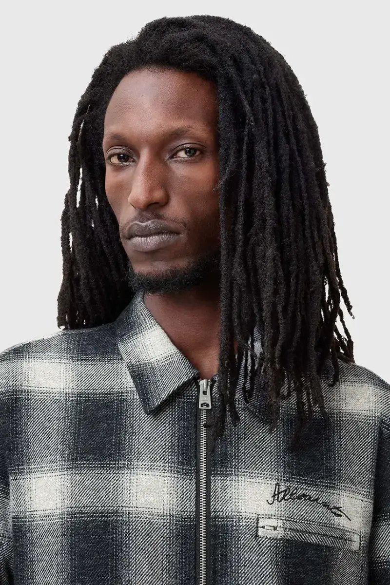 giacca in cotone ELLIS colore nero M001OC miniatura 2