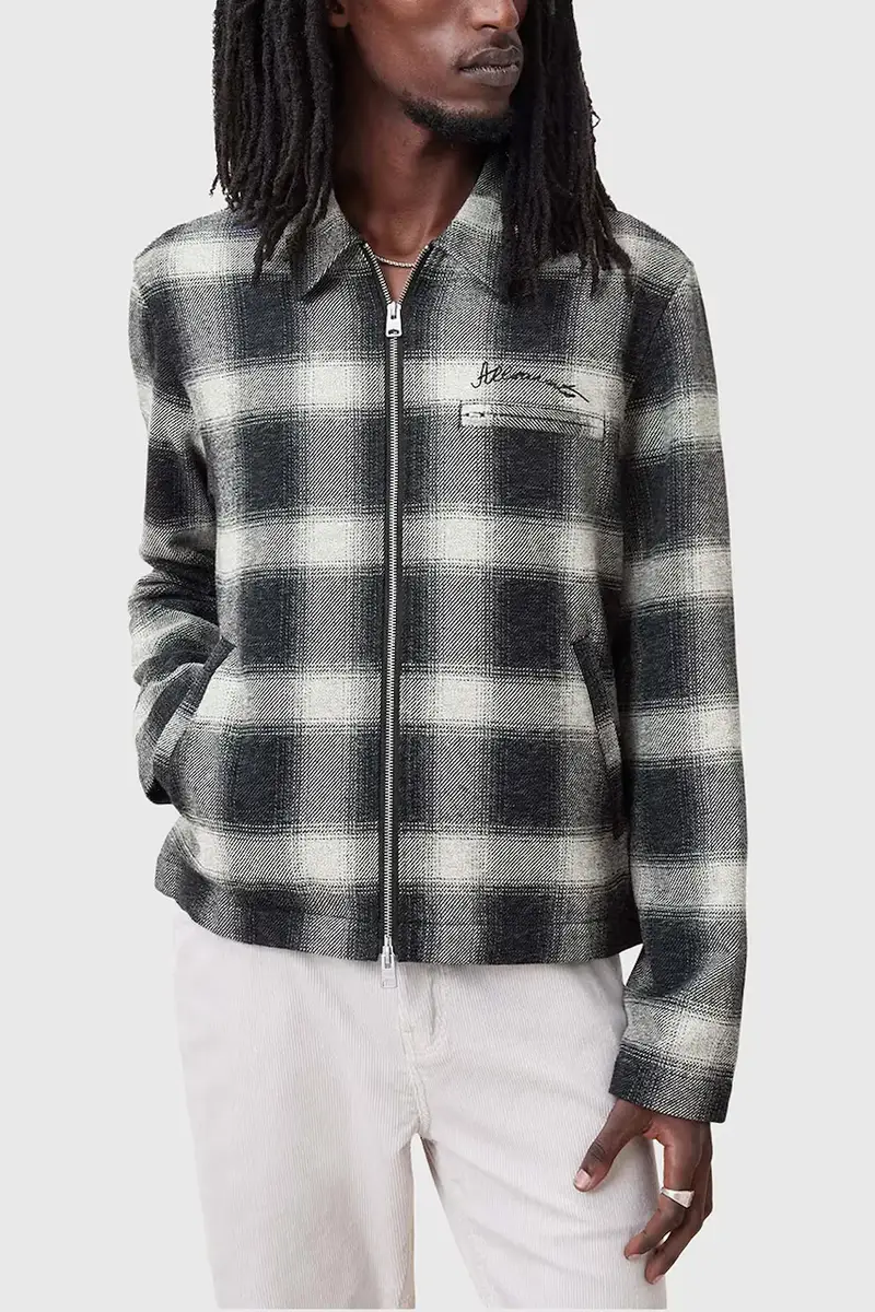 giacca in cotone ELLIS colore nero M001OC miniatura 4