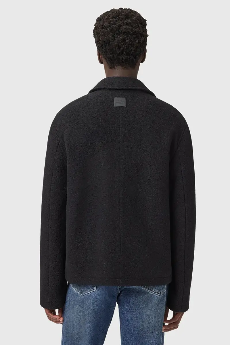 giacca in lana CELESTE colore nero M011OD miniatura 5