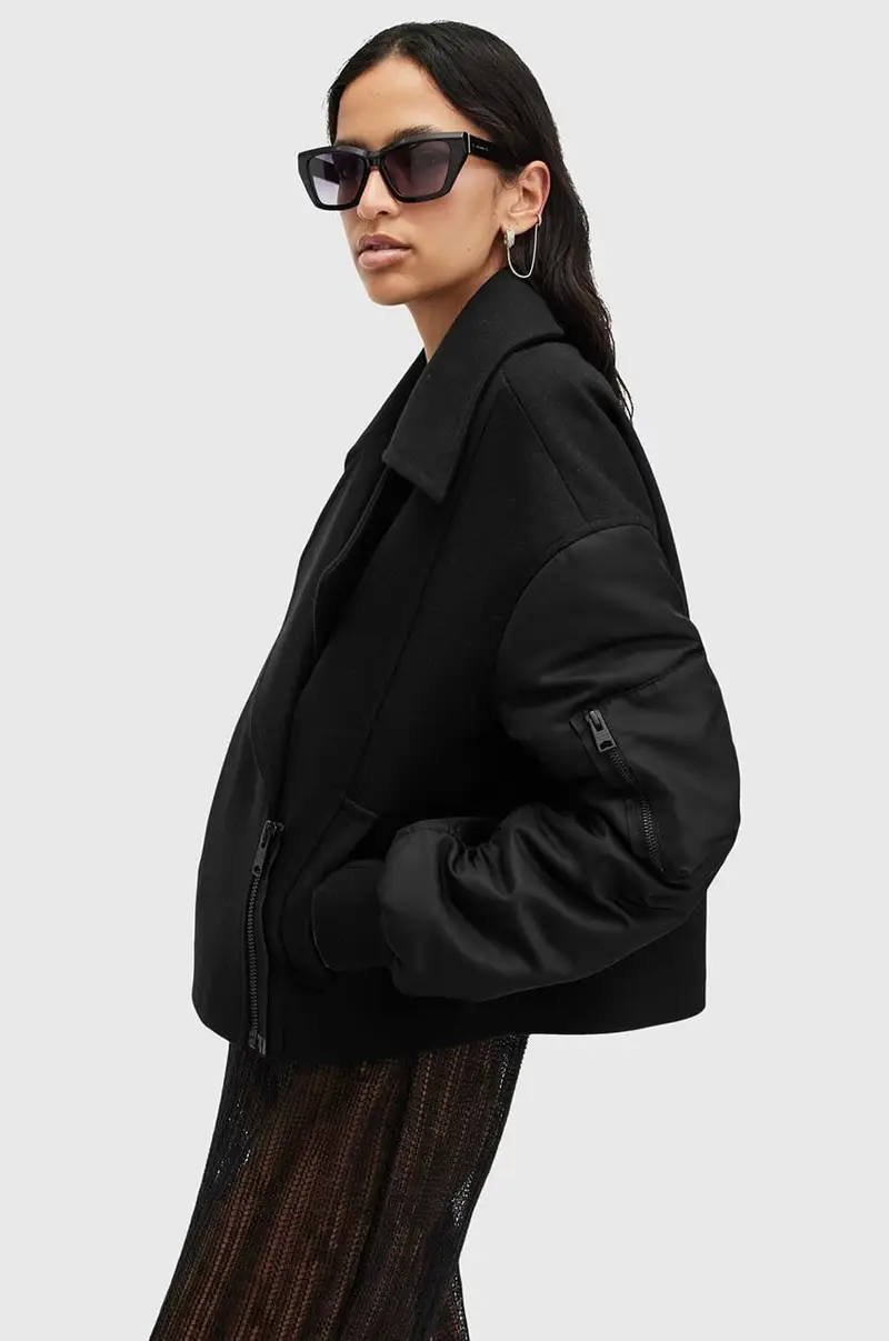 giacca in lana ORLA colore nero W058OB miniatura 3