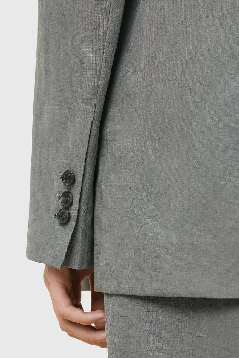 giacca in lino misto AVERIE colore grigio W043QC miniatura 3