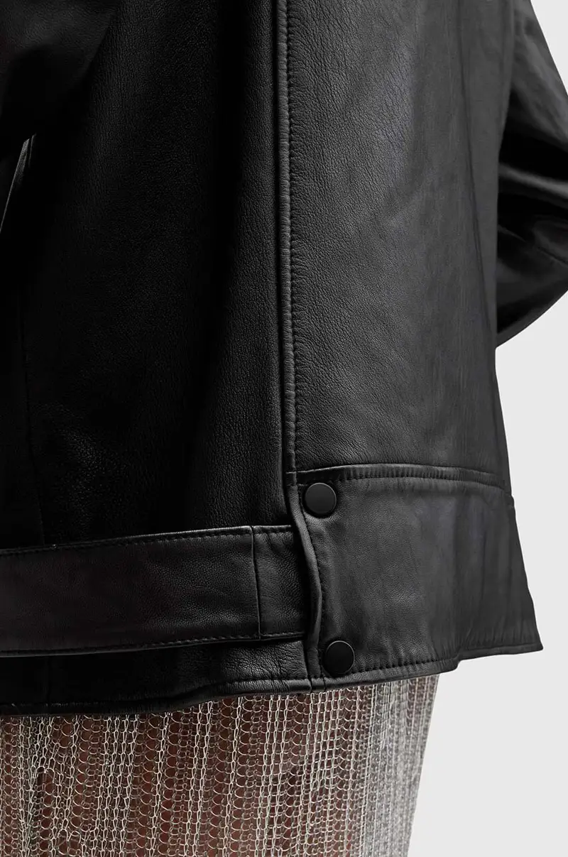 giacca in pelle BILLIE donna colore nero W091LB miniatura 3