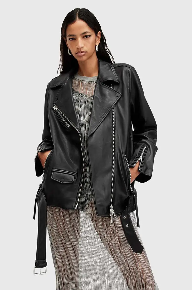 giacca in pelle BILLIE donna colore nero W091LB