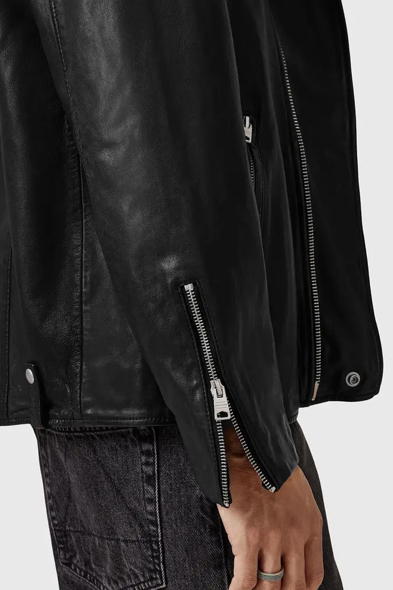 giacca in pelle BRADFORD colore nero M005LD miniatura 3