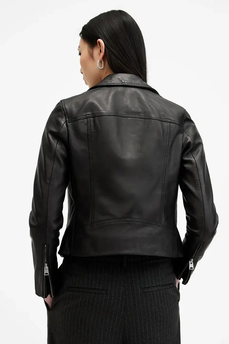 giacca in pelle DALBY donna colore nero W086LB miniatura 5