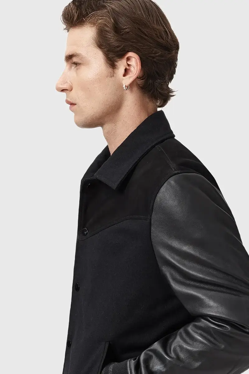 giacca in pelle ENDLETON colore nero M012LC miniatura 3