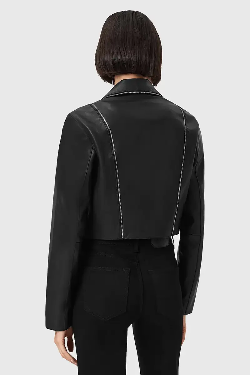 giacca in pelle LANDERS colore nero W058LD miniatura 3