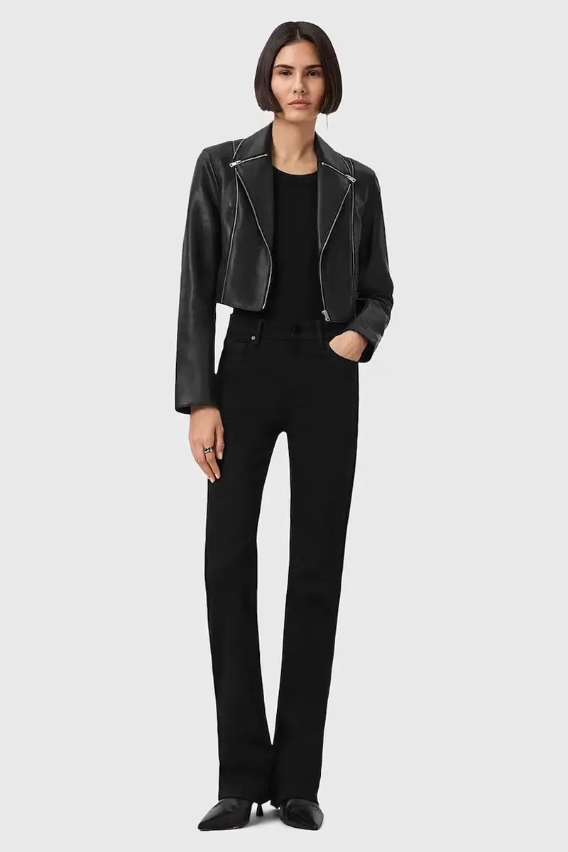 giacca in pelle LANDERS colore nero W058LD miniatura 4