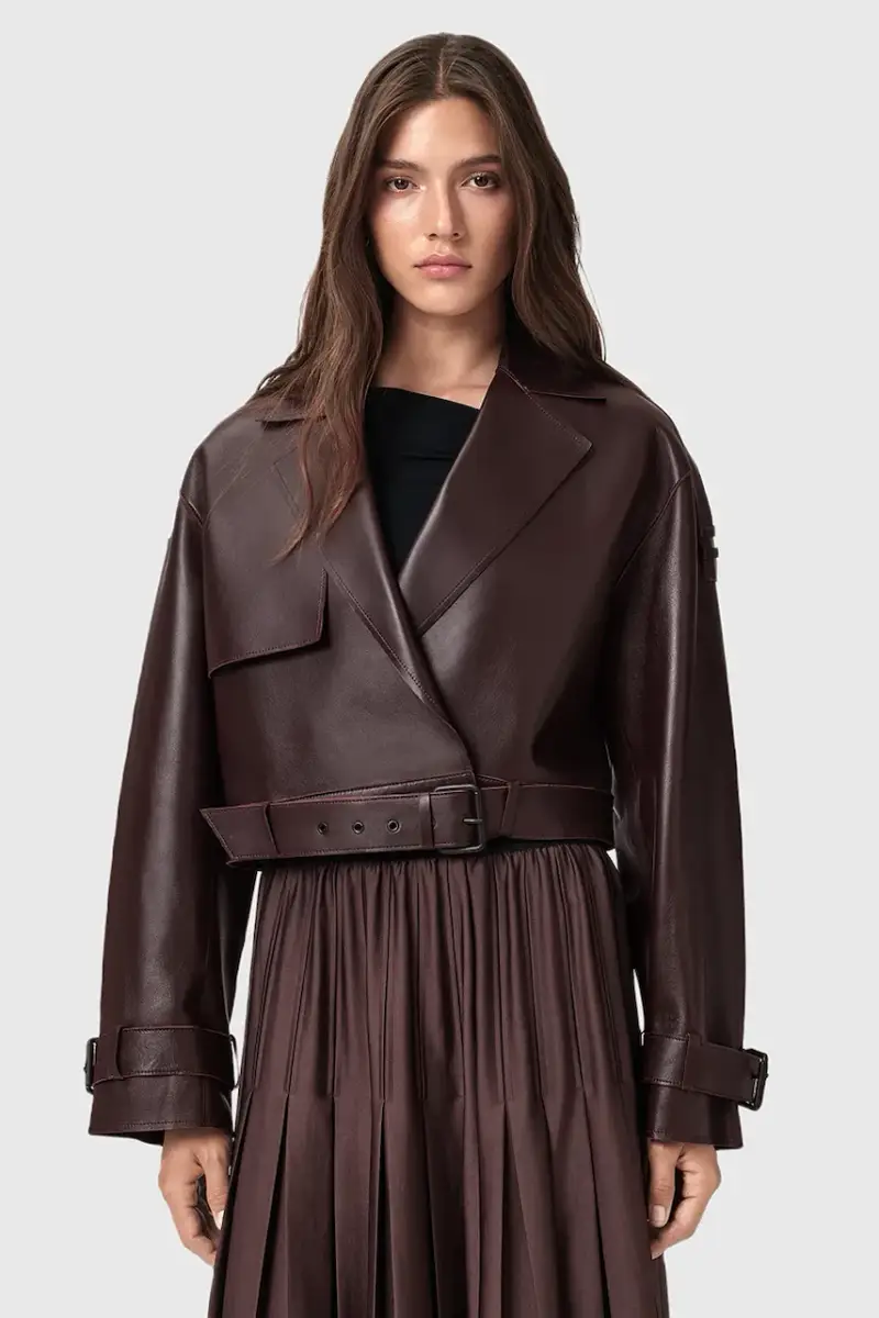 giacca in pelle OPHELIA donna colore verde W045LB Granata