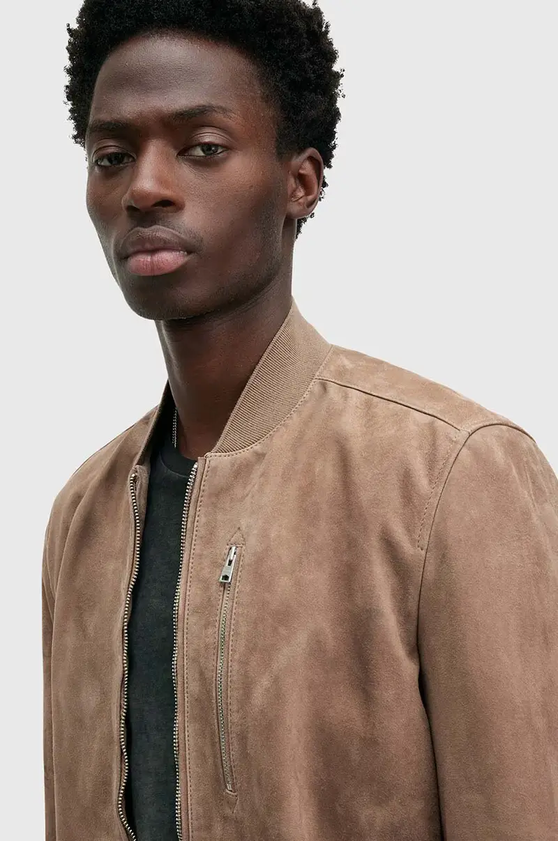 giacca in pelle scamosciata KEMBLE uomo colore marrone M067LB miniatura 2