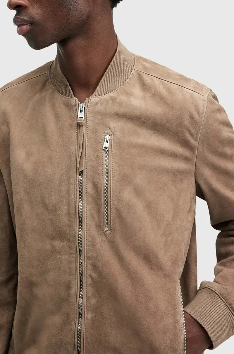 giacca in pelle scamosciata KEMBLE uomo colore marrone M067LB miniatura 3