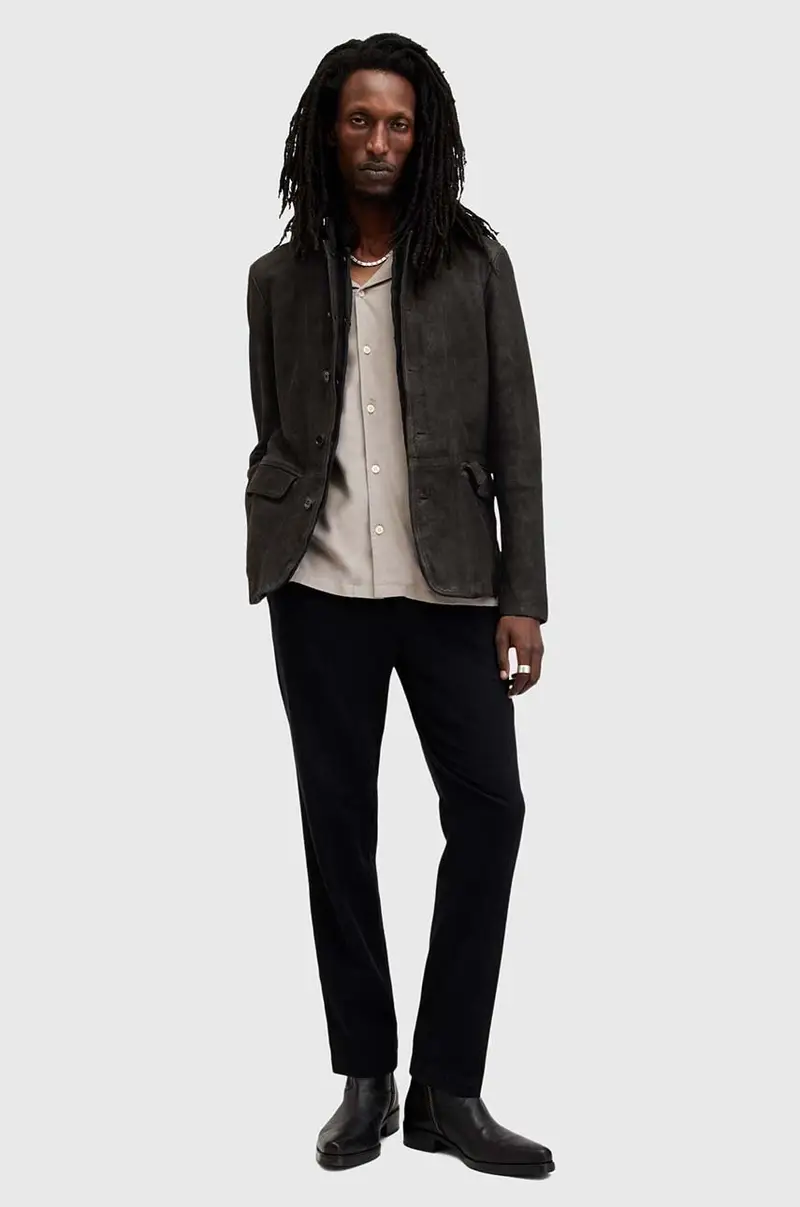 AllSaints Blazer Uomo Grigio 3609380 miniatura 5