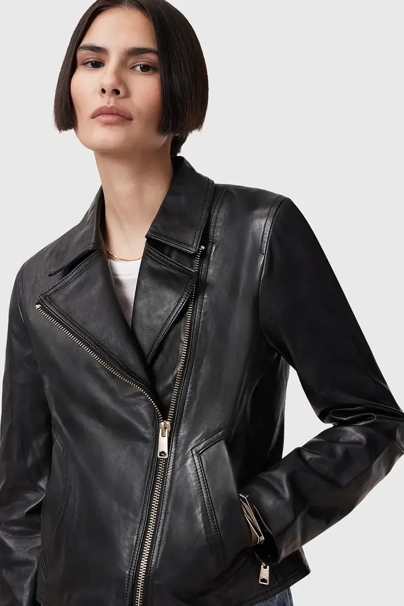 giacca in pelle VELA colore nero W089LB miniatura 2