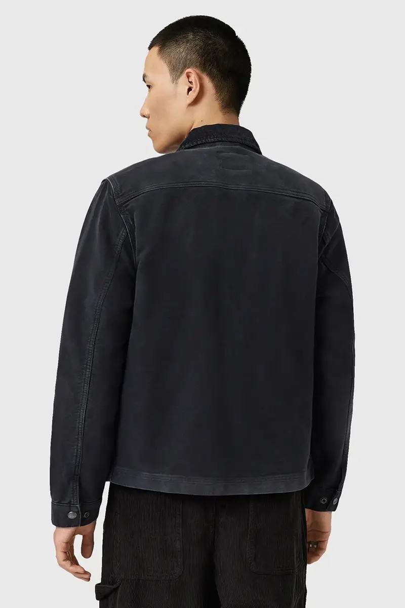Allsaints Giacca Rothwell Nero in Cotone Biologico miniatura 5