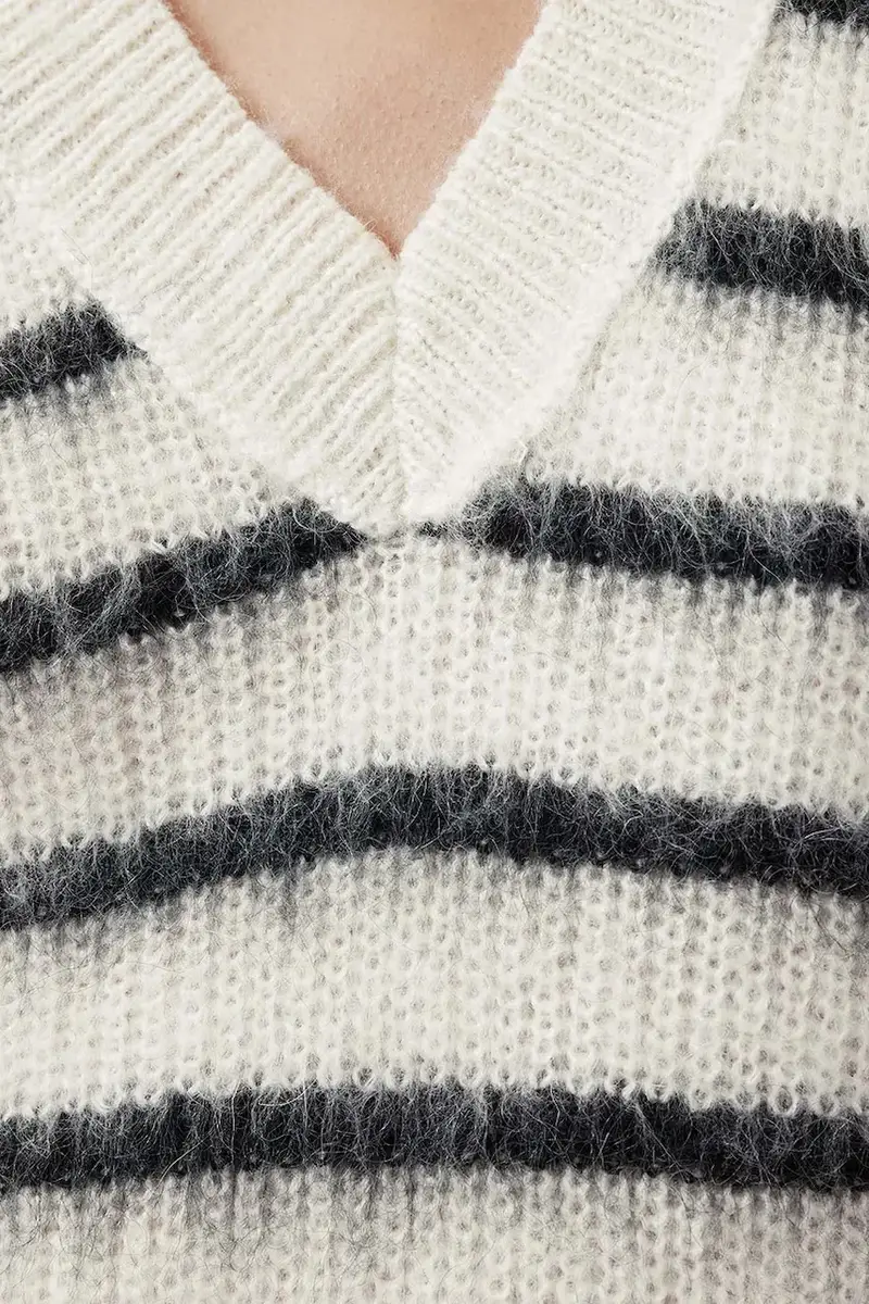 gilè in lana RIGA donna colore bianco W002KC miniatura 3