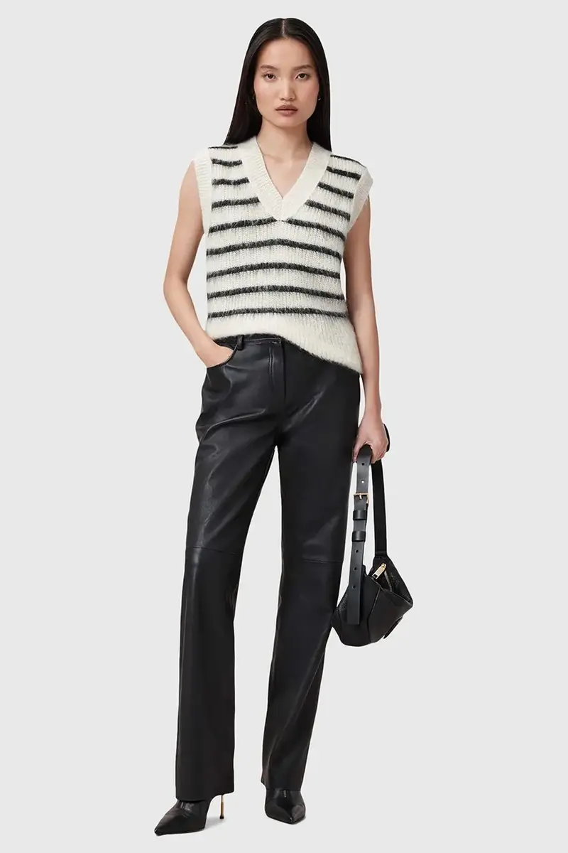 gilè in lana RIGA donna colore bianco W002KC miniatura 5