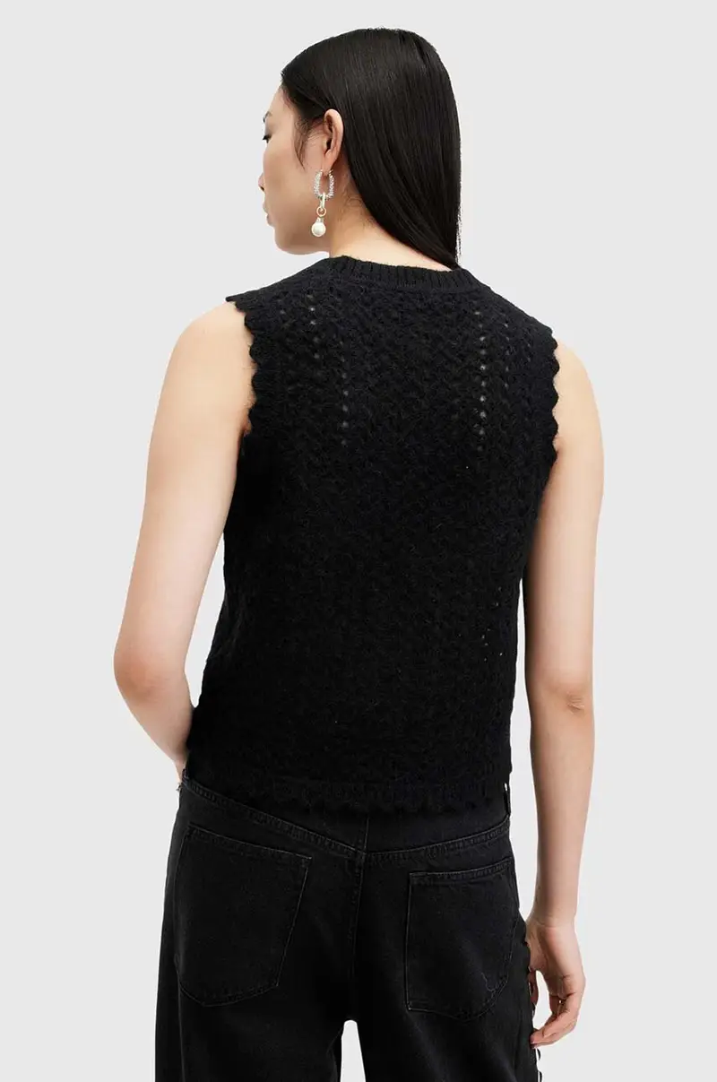 gilè in lana VIVIAN TANK Nero miniatura 4