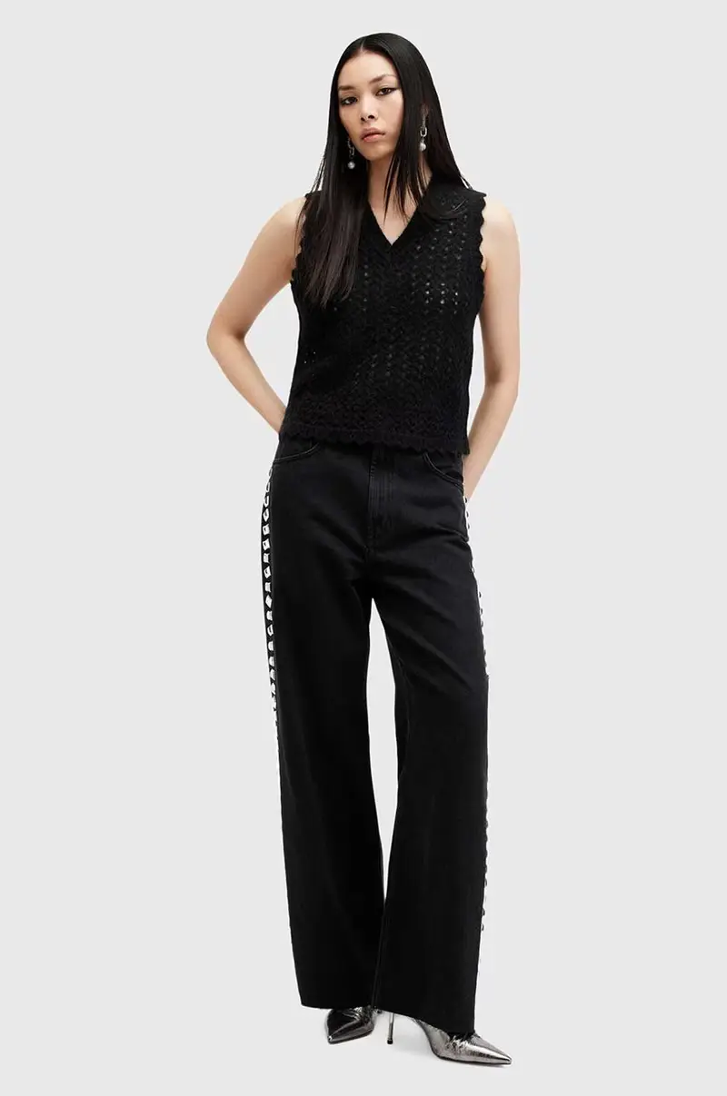 gilè in lana VIVIAN TANK Nero miniatura 5