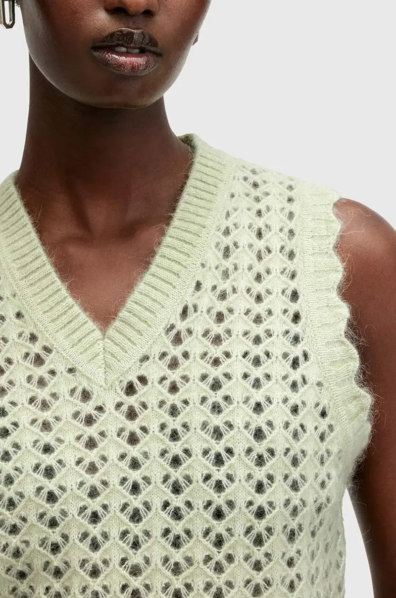 gilè in lana VIVIAN TANK Verde miniatura 2