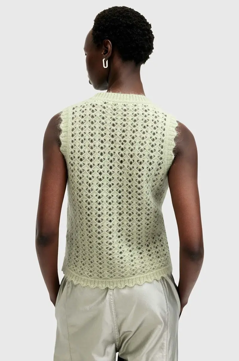 gilè in lana VIVIAN TANK Verde miniatura 4