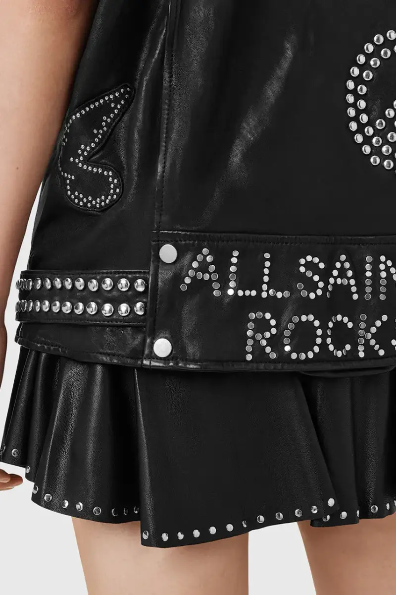 gilè in pelle BILLIE colore nero W051LC miniatura 5