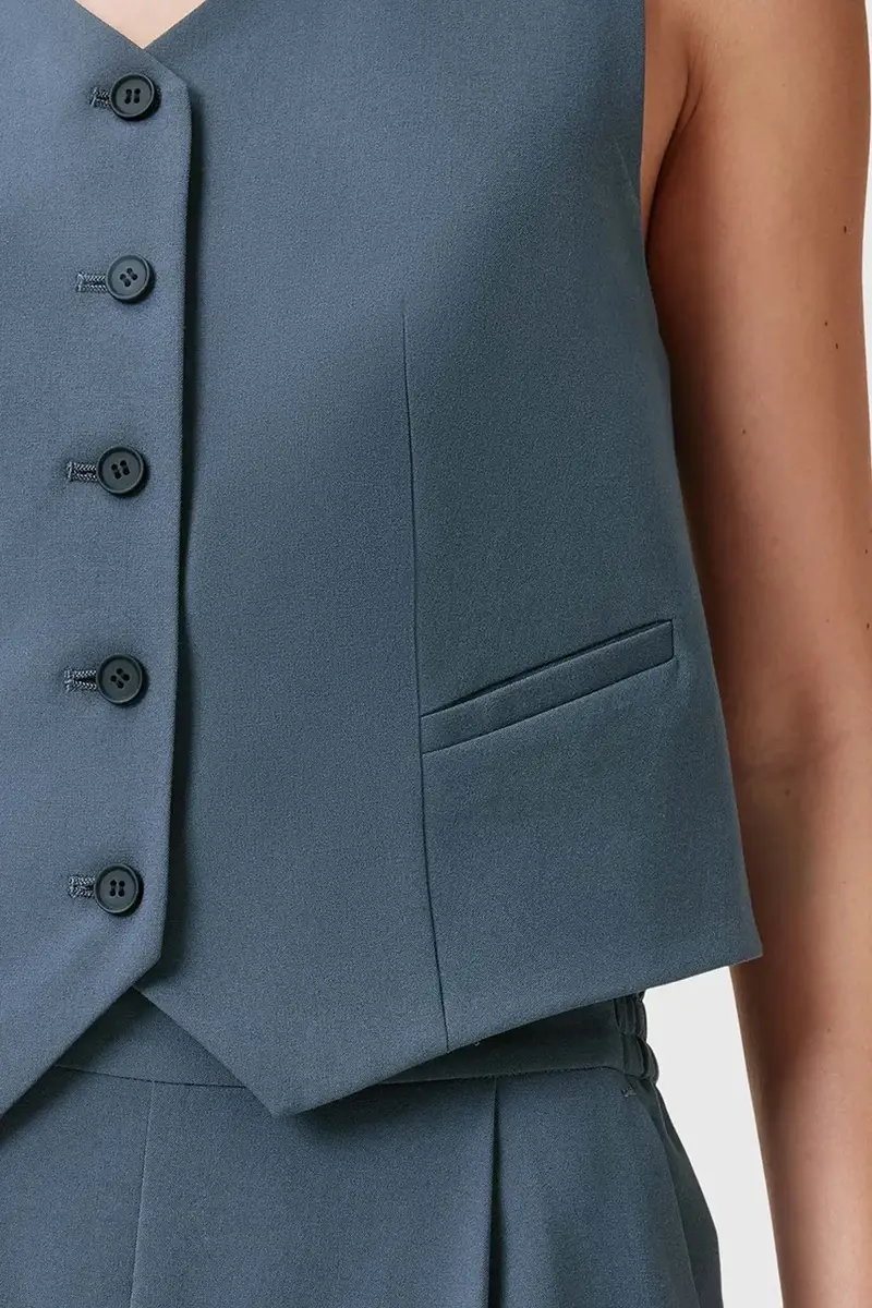 gilet ALEIDA colore blu W005QC miniatura 2