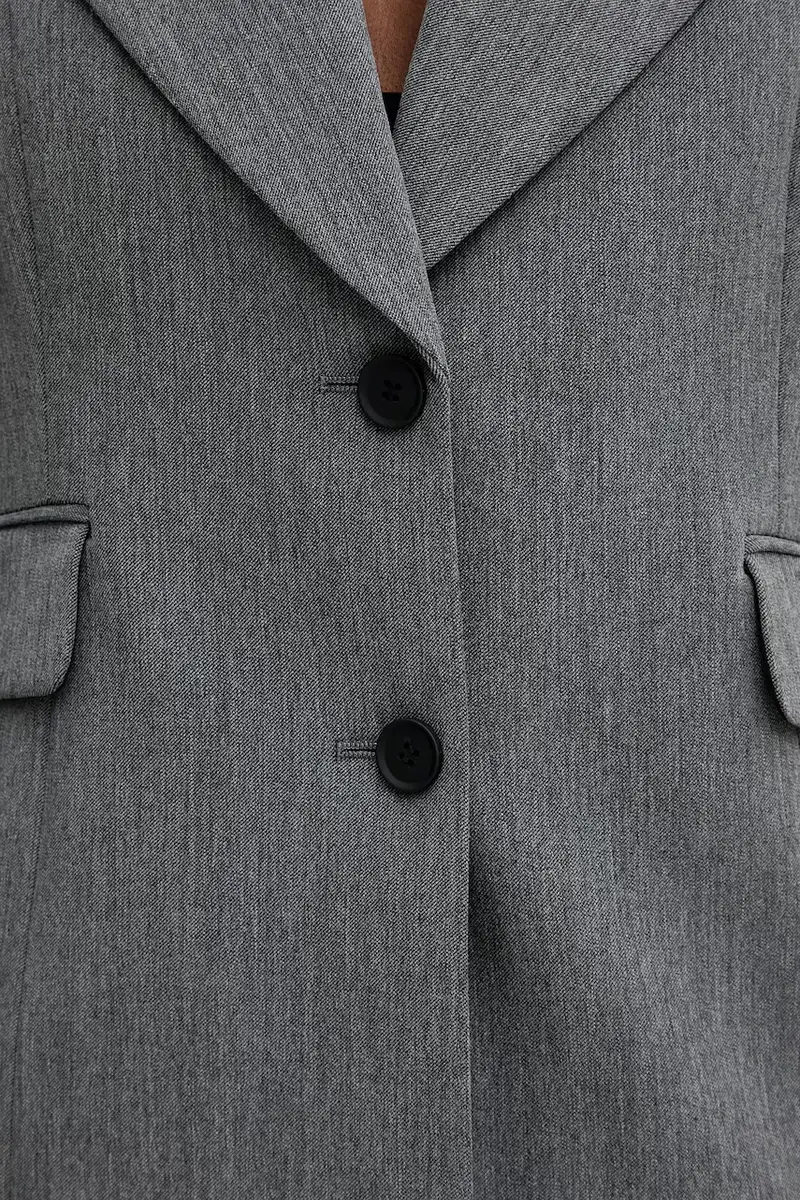 AllSaints Gilet Grigio 3956303 miniatura 5