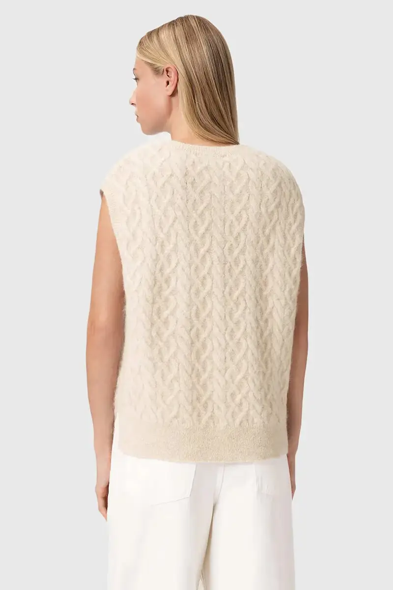 AllSaints Gilet Beige 4147973 miniatura 2