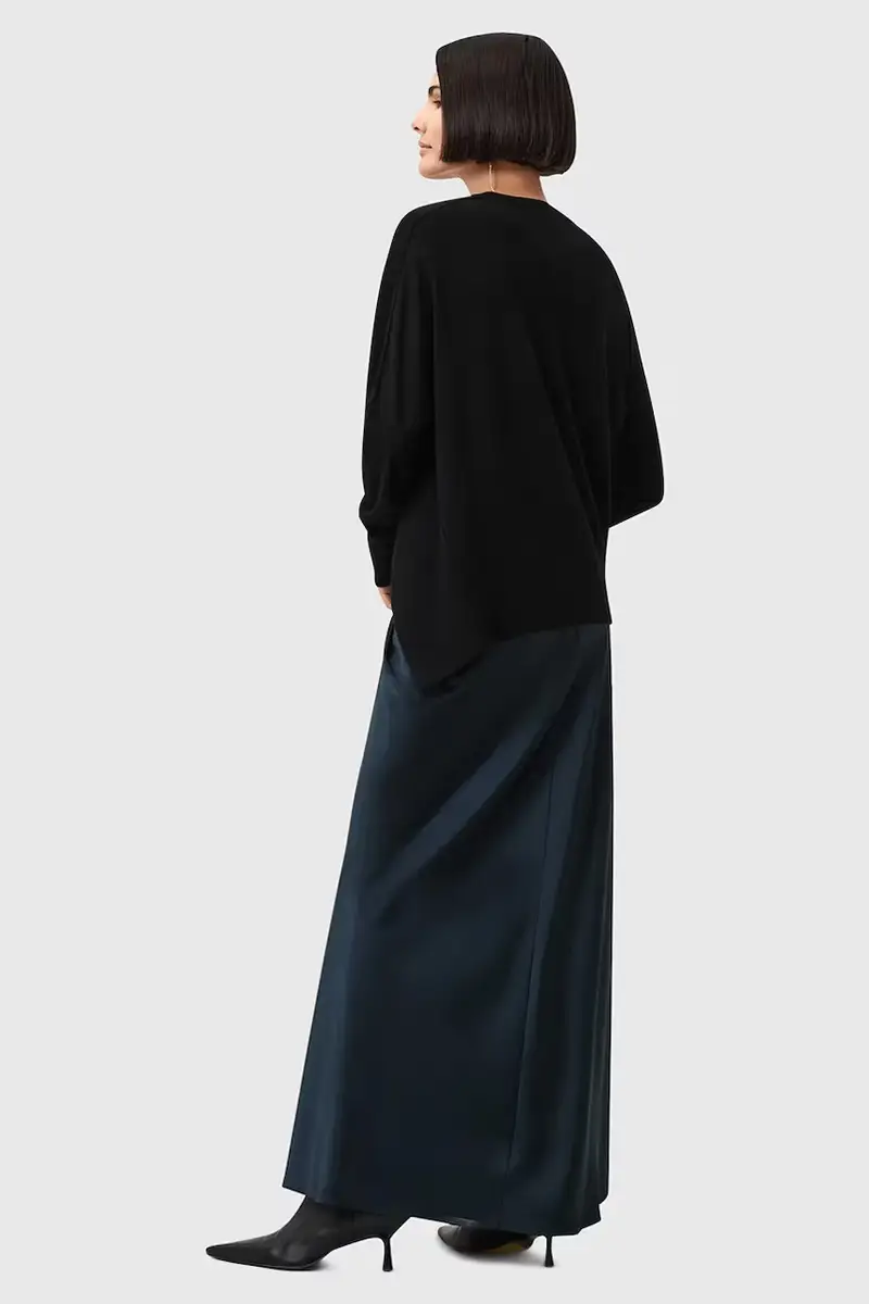 gonna ALEXIA colore nero W051RB Blu navy miniatura 5