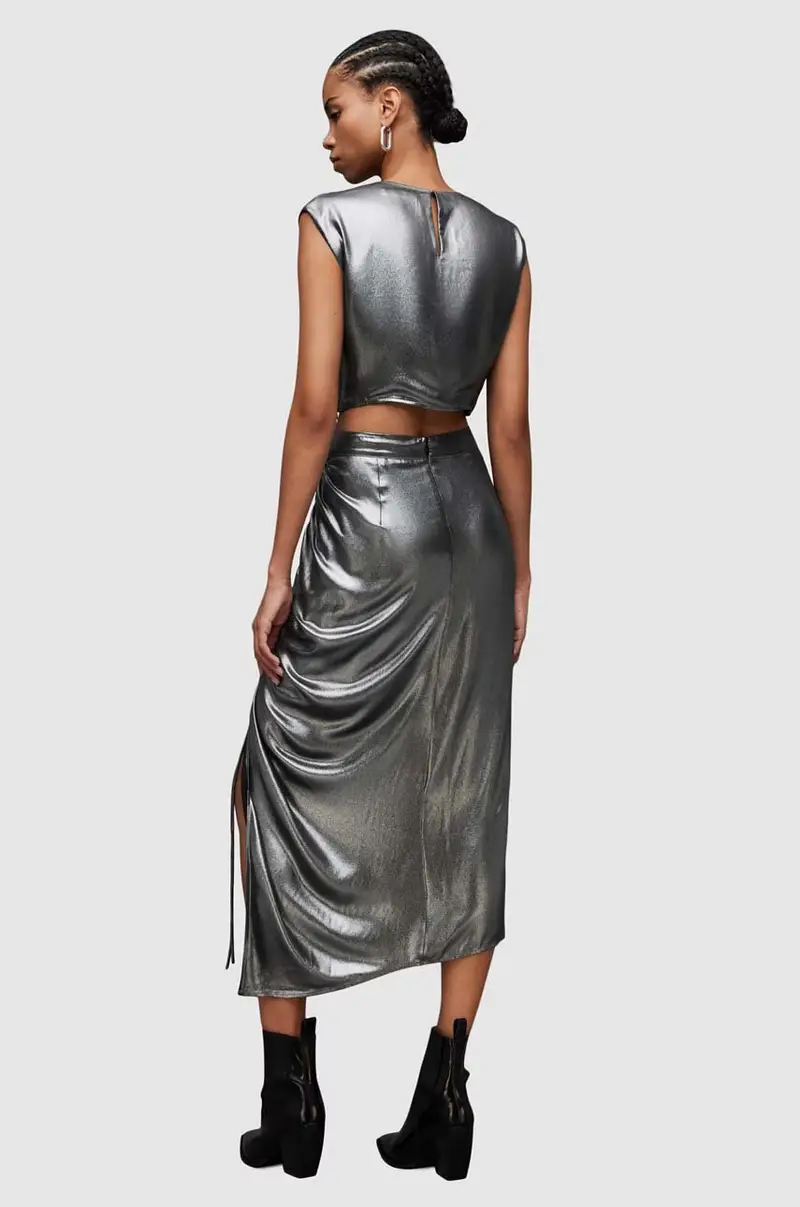 gonna Carla colore grigio miniatura 4