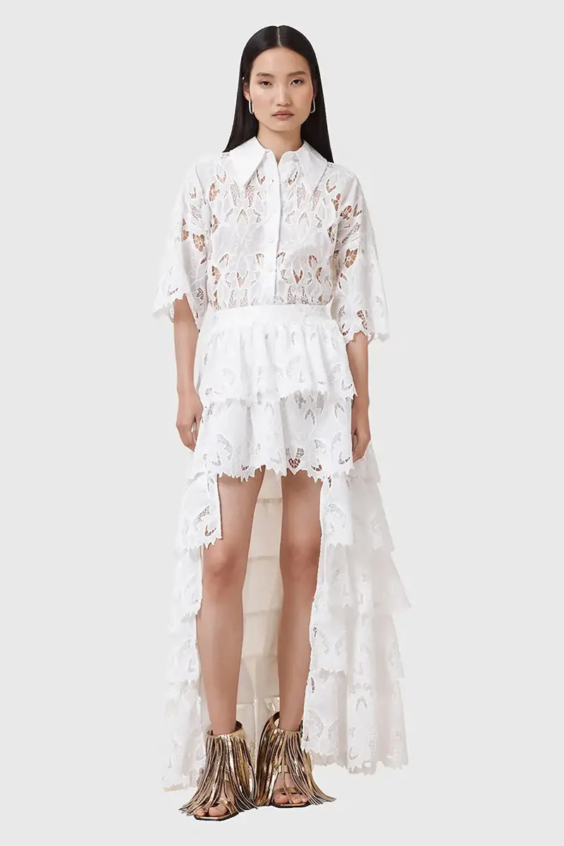 gonna CAVARLY colore bianco W096RC