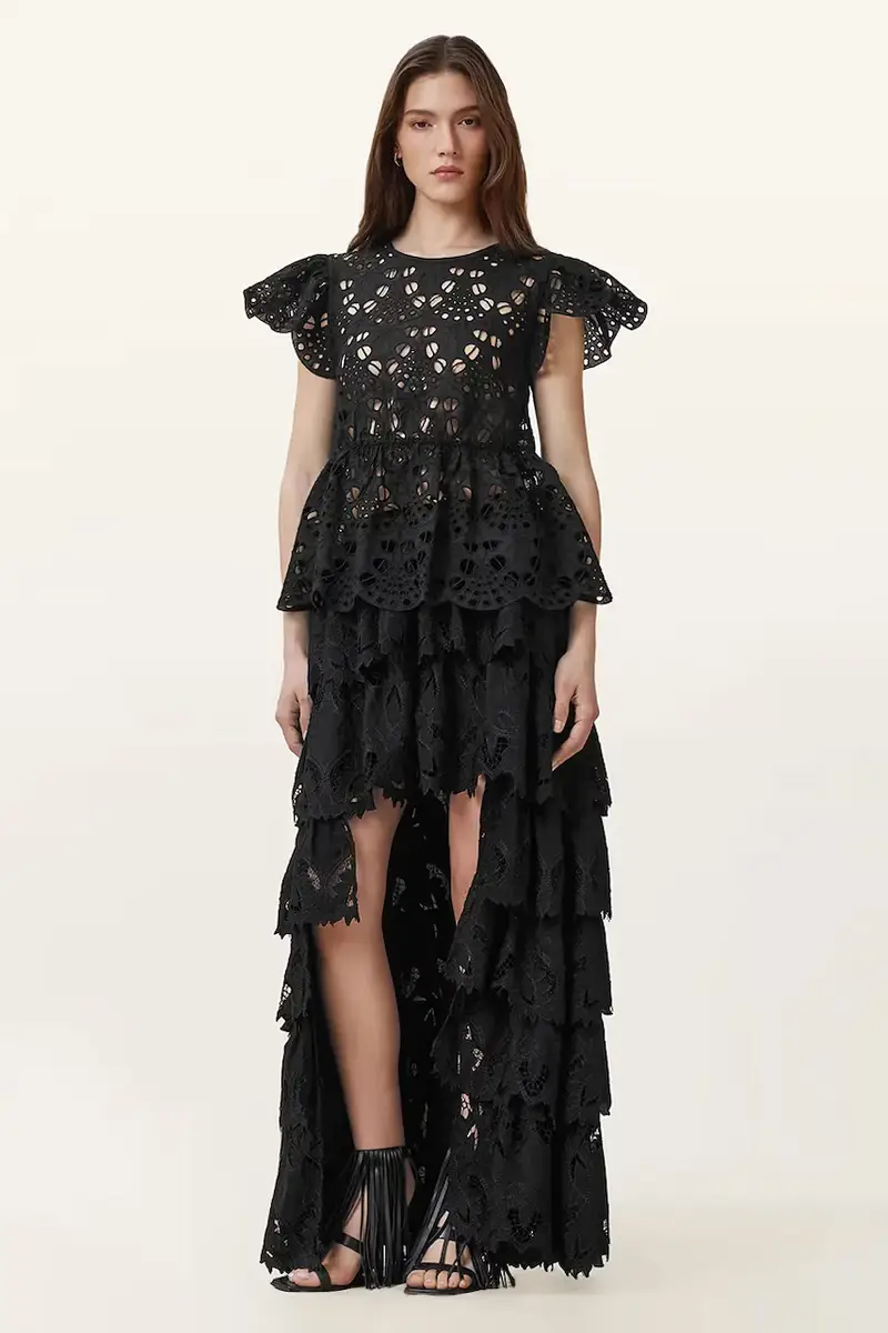 gonna CAVARLY colore nero W096RC