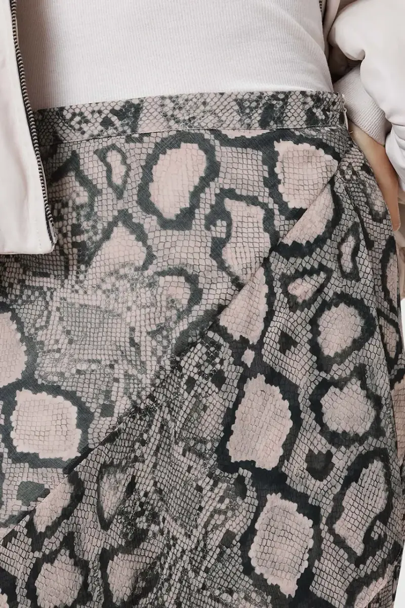 gonna con aggiunta di seta CASSIE W013RC Multicolore miniatura 3