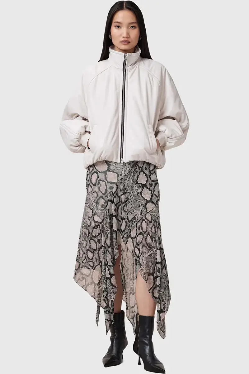 gonna con aggiunta di seta CASSIE W013RC Multicolore