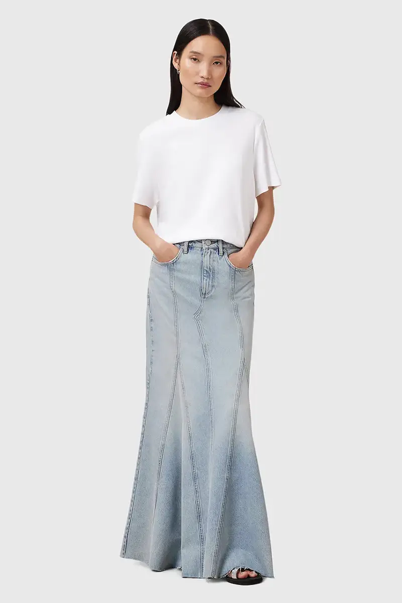 gonna di jeans ALMA colore blu W068RC