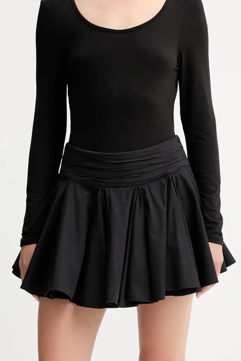 gonna in cotone TULIP colore blu W016RD Nero