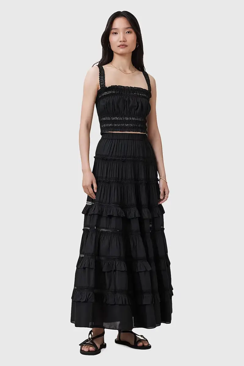 gonna TALIA colore nero W041RC