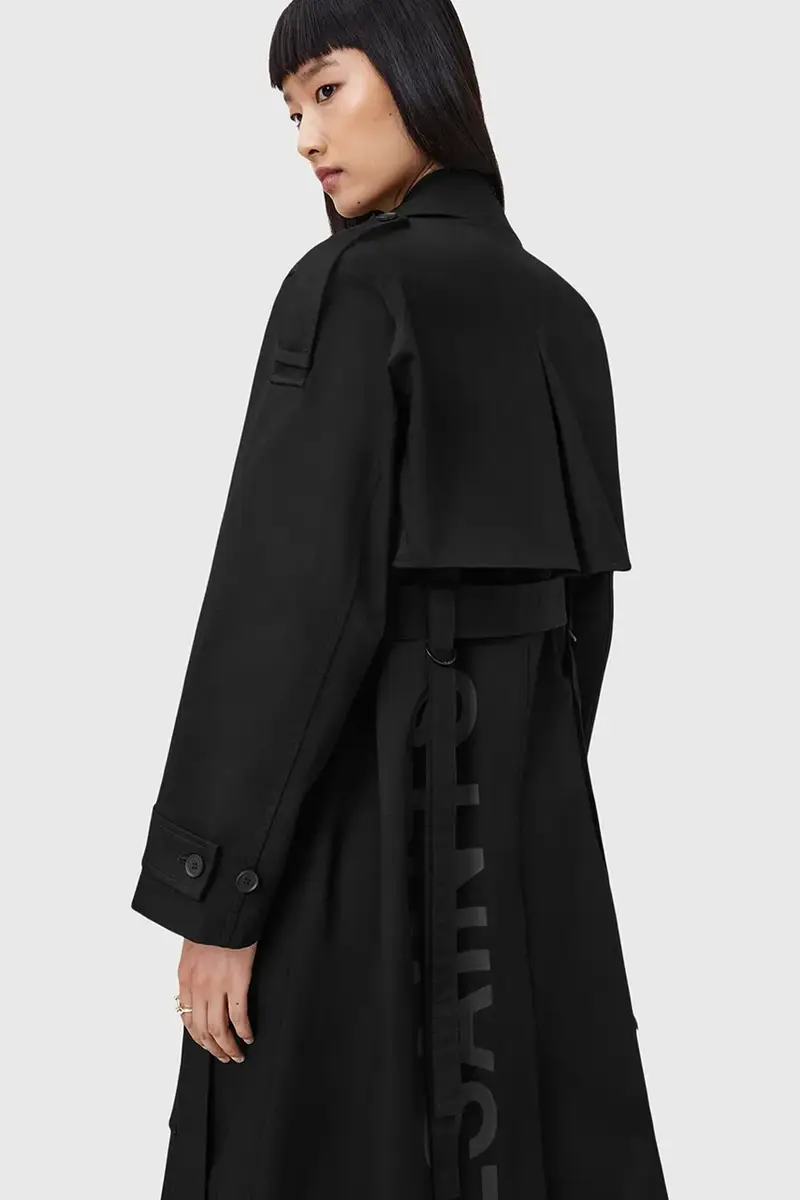 impermeabile di cotone CADENCE colore nero W004OD miniatura 4