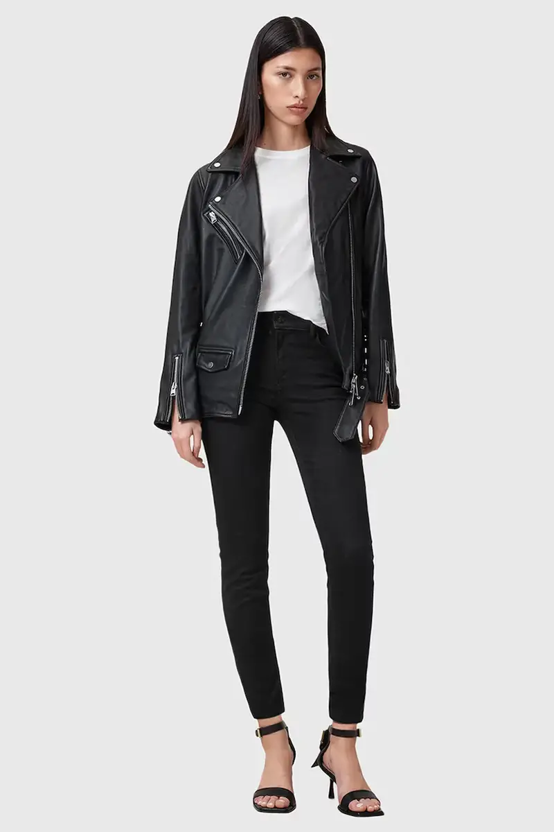 AllSaints Jeans Donna Nero 3627596