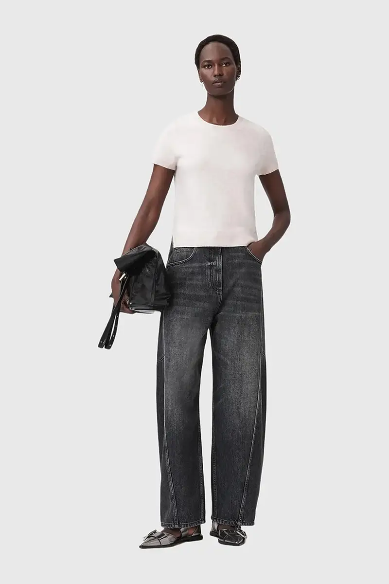 maglietta di cashmere REBEL TEE colore rosa W118KB miniatura 5