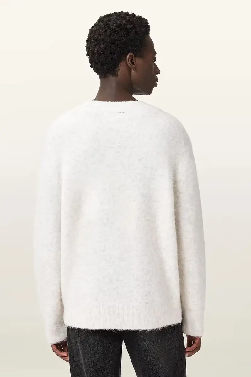 maglione con alpaca CURV Bianco miniatura 2