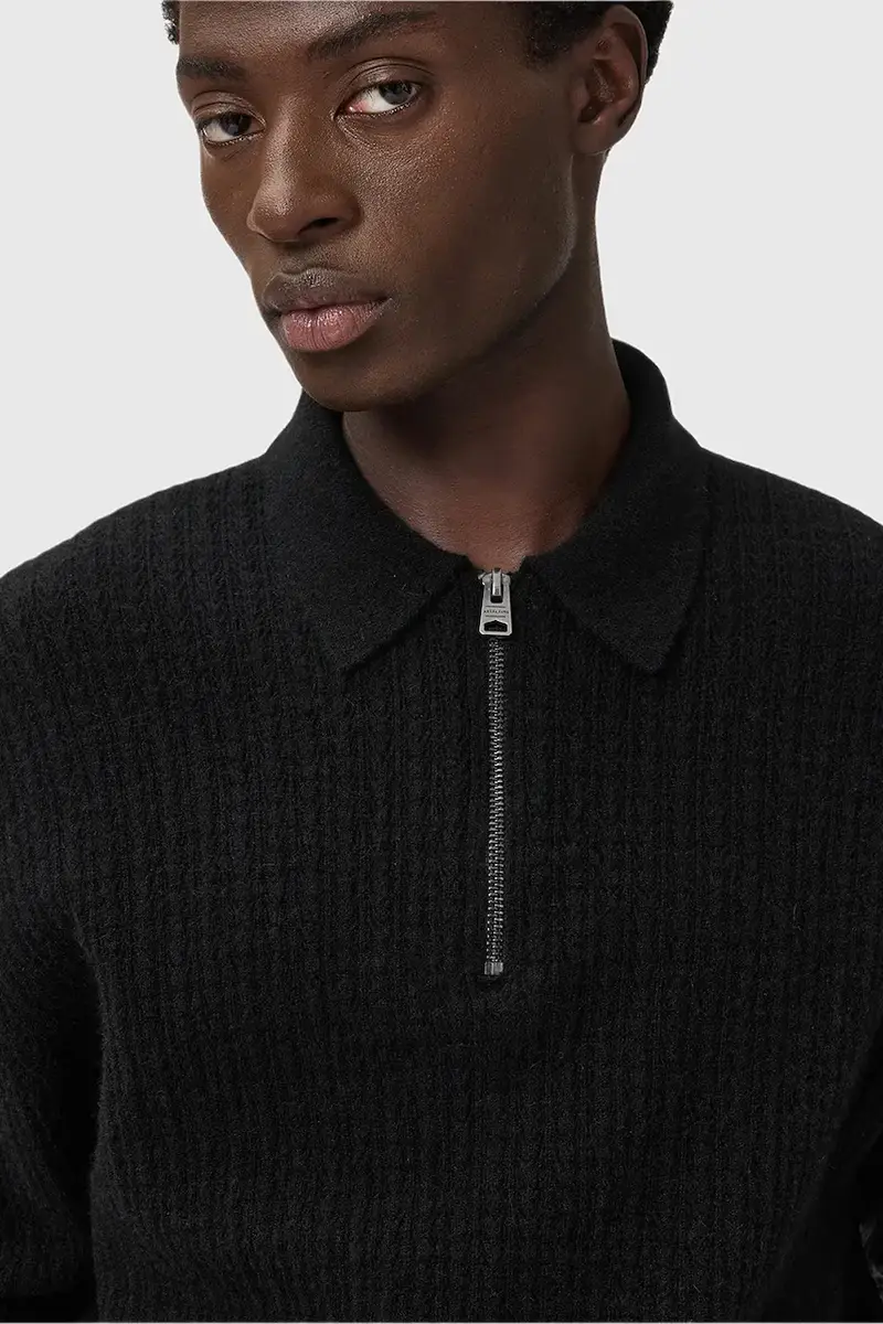 maglione con alpaca JAKOB colore nero M007KD miniatura 2