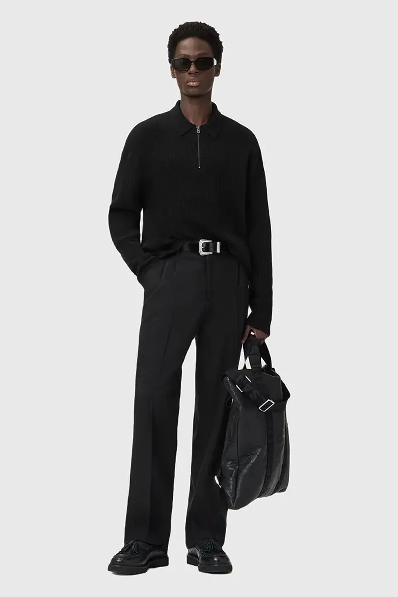 maglione con alpaca JAKOB colore nero M007KD miniatura 4