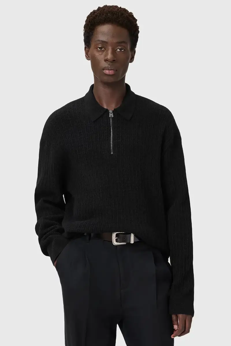 maglione con alpaca JAKOB colore nero M007KD