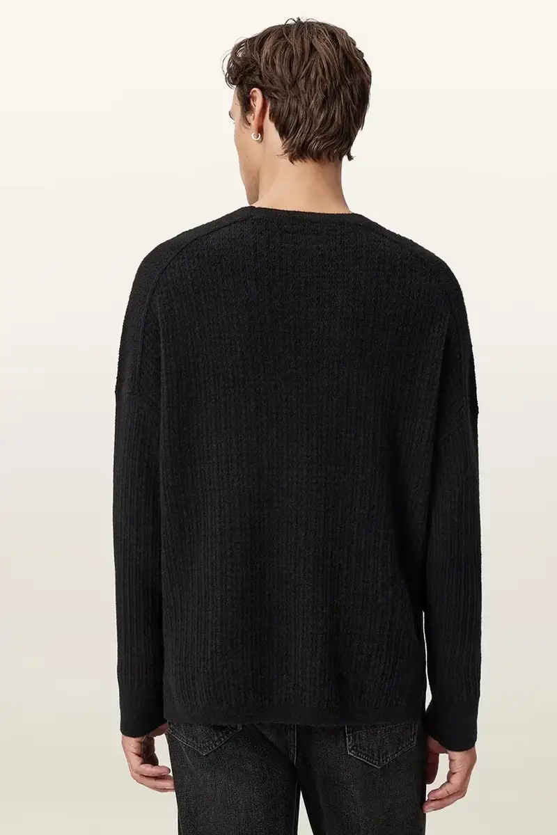 maglione con alpaca JAKOB colore nero M008KD miniatura 4