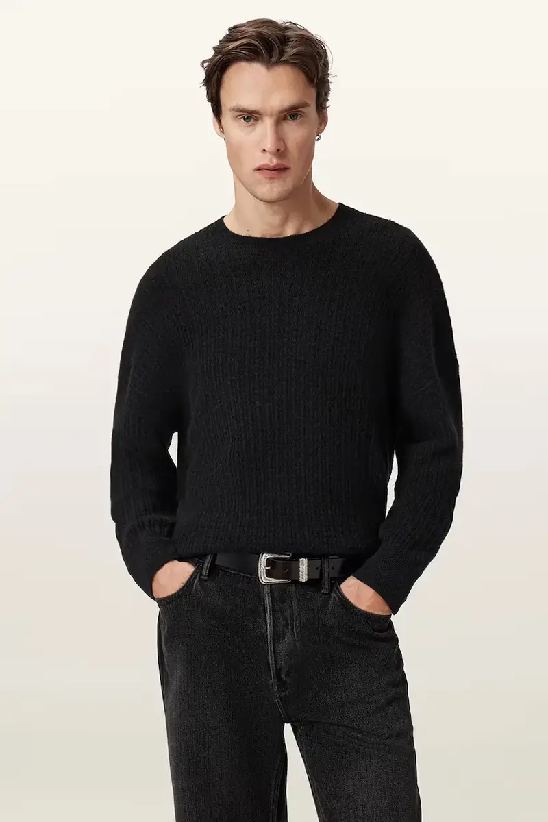 maglione con alpaca JAKOB colore nero M008KD